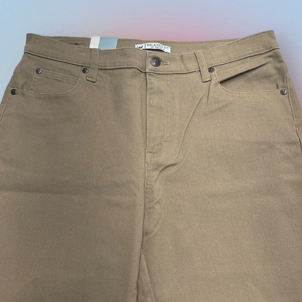 LEE Women’s 10 Long Tan Straight Leg Jeans - Picture 1 of 4